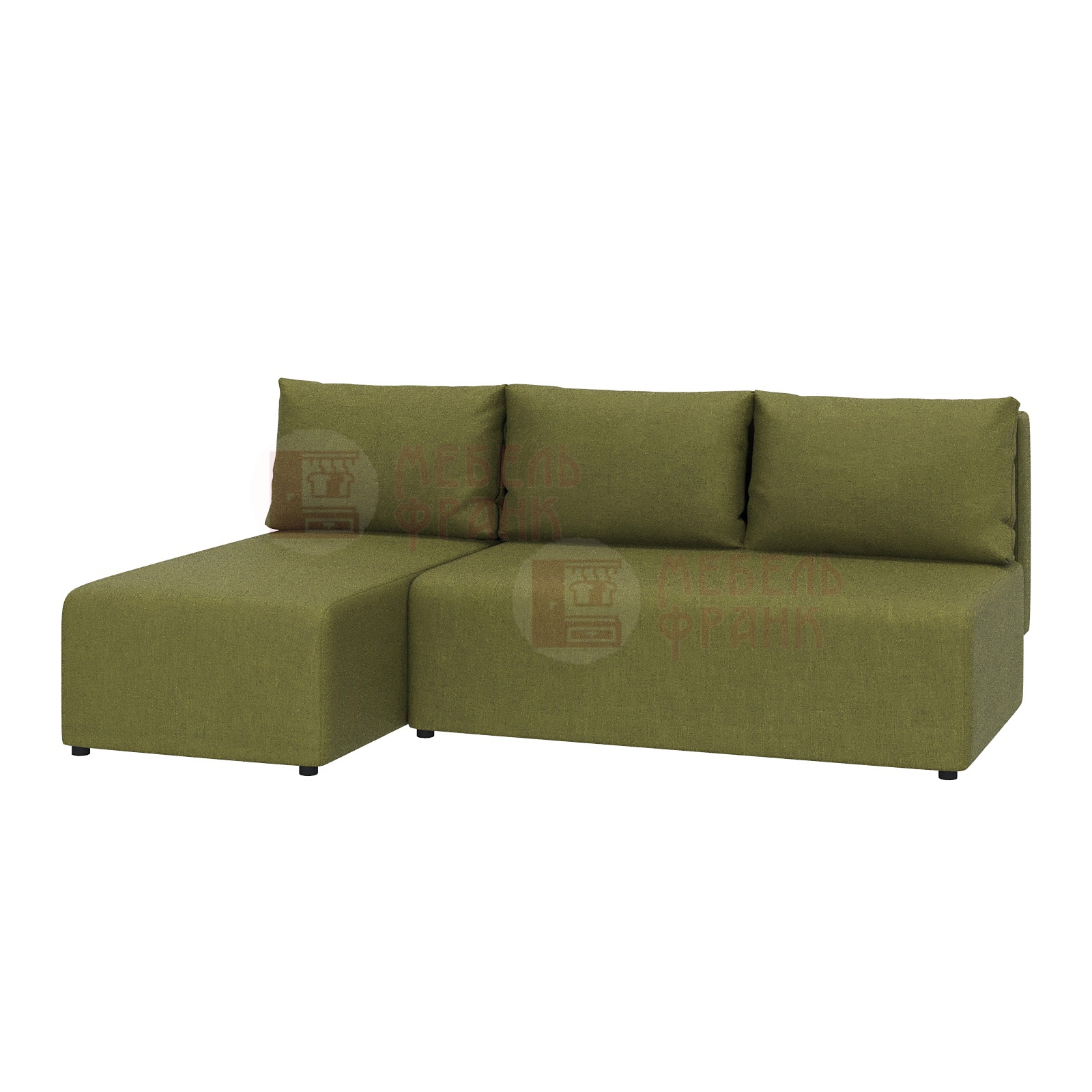 угловой диван Мартли зеленый